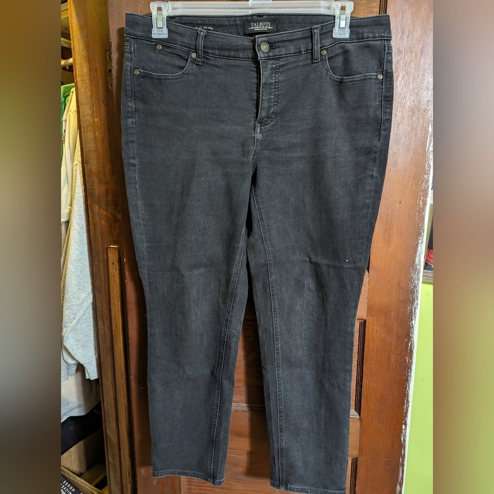 Size 14WP Black Talbot's Flawless Five Pocket Jeans